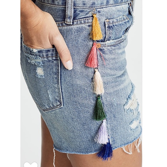 Blank NYC high rise denim shorts size 26 - Picture 3 of 7